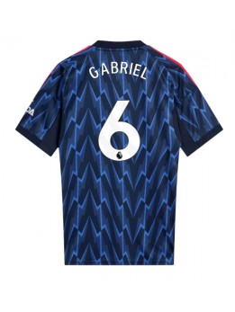 Arsenal Gabriel Magalhaes #6 Replika Borta Kläder 2025-26 Kortärmad